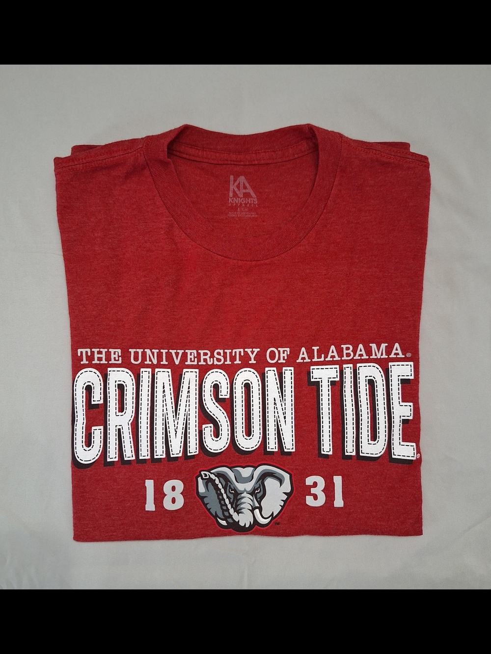 University of Alabama Crimson Tide Red Graphic Tee by KA Athletics